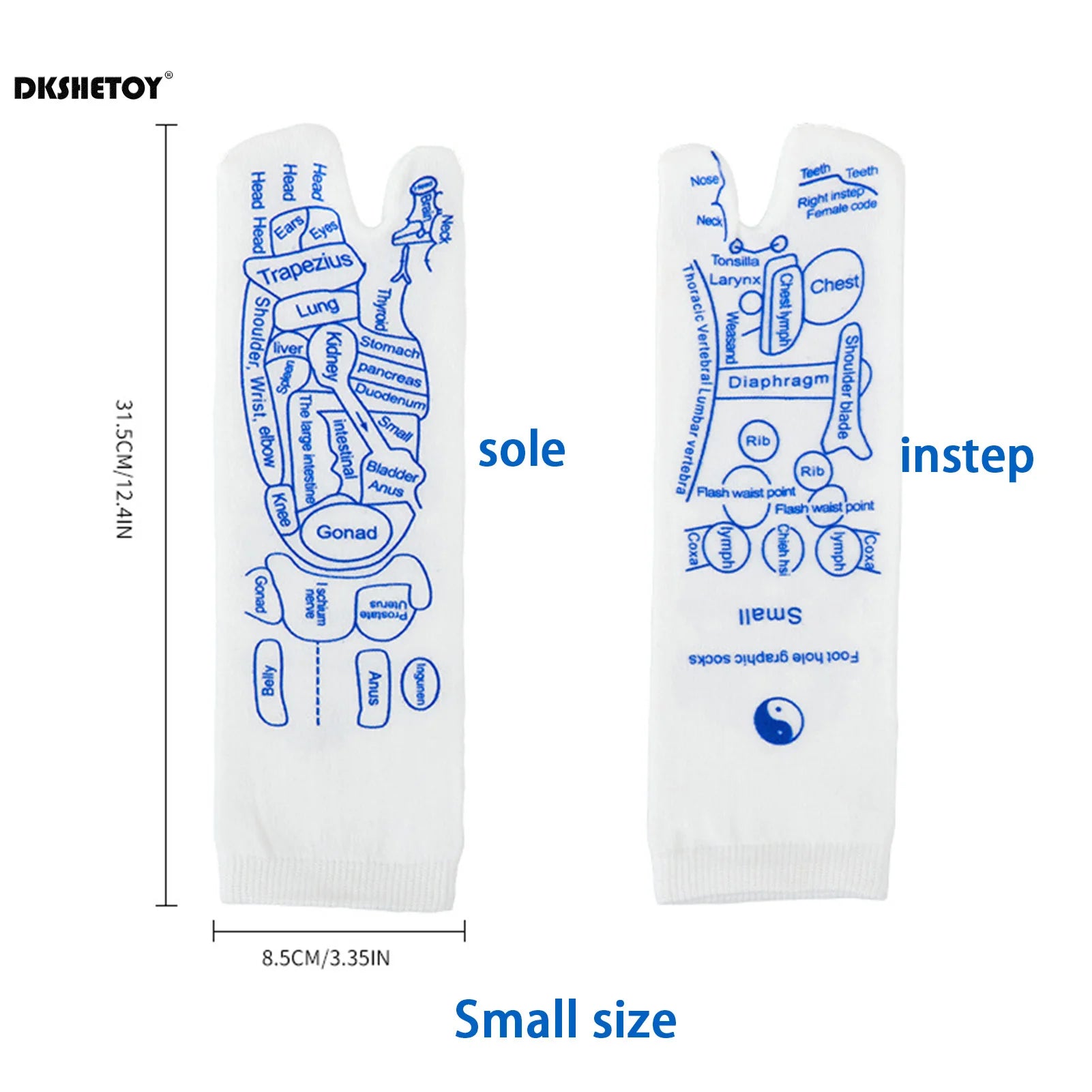 1 Set Foot Massage Acupuncture Point Socks Muscle Relaxation Massager Relieve Tired Feet Socks Reflexology Sock Foot Point Tool